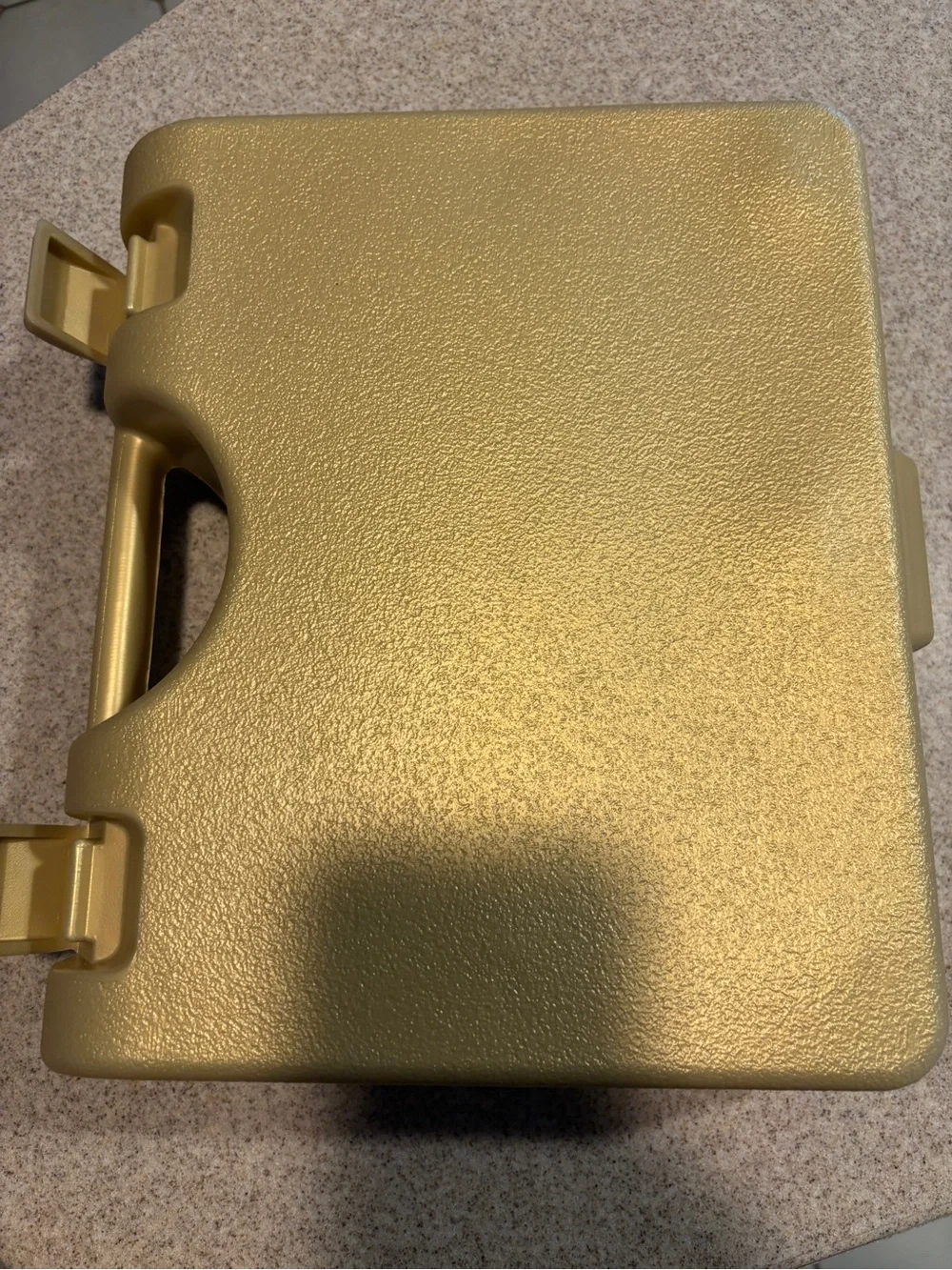 Vintage 1997 LEGO Metallic Gold Carrying Case Storage Box Container excellent